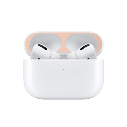 For Apple AirPods Pro 2 Wireless Earphone Protective Case Metal Sticker(Flesh Color) - Protective Sticker by buy2fix | Online Shopping UK | buy2fix