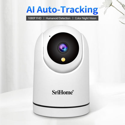 SriHome SH042 2.0MP 1080P HD AI WiFi Pan-tilt Surveillance Camera(EU Plug) - Security by SriHome | Online Shopping UK | buy2fix