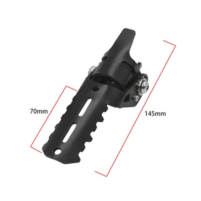 For BMW R1250GS R1200 GS ADV Motorcycle 22-25mm Front Folding Foot Pegs Footrests Clamps(Silver) - In Car by buy2fix | Online Shopping UK | buy2fix