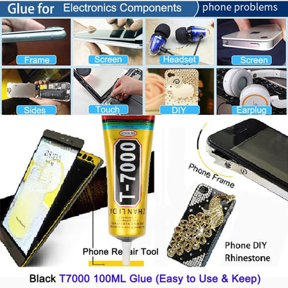 50mL T7000 LCD Screen Black Glue Multifunction Universal DIY Adhesive Glue - Repair Glue Series by buy2fix | Online Shopping UK | buy2fix