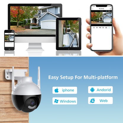 QX62 4MP HD Wireless WiFi Smart Surveillance Camera, Specification:AU Plug - Security by buy2fix | Online Shopping UK | buy2fix