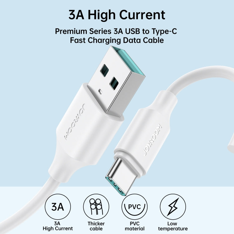 JOYROOM S-UC027A9 3A USB to USB-C/Type-C Fast Charging Data Cable, Length:1m(Black) -  by JOYROOM | Online Shopping UK | buy2fix