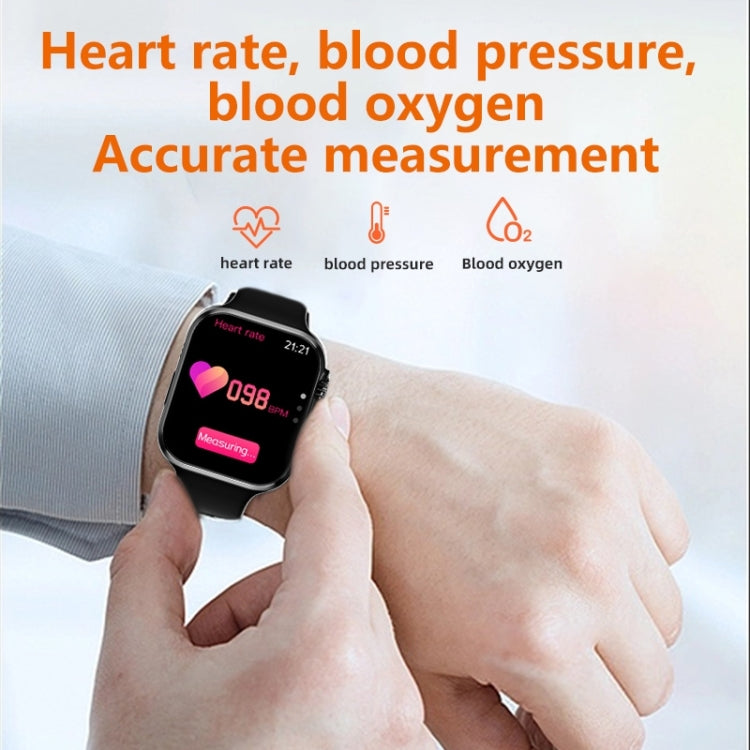 WS8 Pro 2.0 inch IPS Full Touch Screen Smart Watch, IP67 Waterproof Support Heart Rate & Blood Oxygen Monitoring / Sports Modes(Silver) - Smart Wear by buy2fix | Online Shopping UK | buy2fix