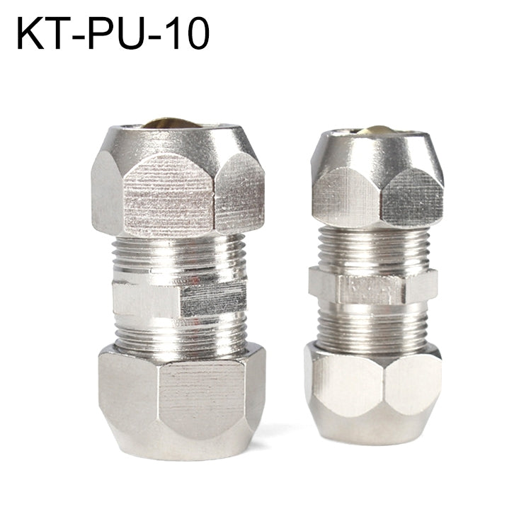 KT-PU-10 LAIZE Nickel Plated Copper Straight Pneumatic Quick Fitting Copper Pipe Connector -  by LAIZE | Online Shopping UK | buy2fix