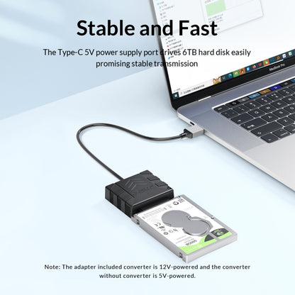 ORICO UTS1 USB 3.0 2.5-inch SATA HDD Adapter with 12V 2A Power Adapter, Cable Length:0.3m(UK Plug) - USB to IDE / SATA by ORICO | Online Shopping UK | buy2fix