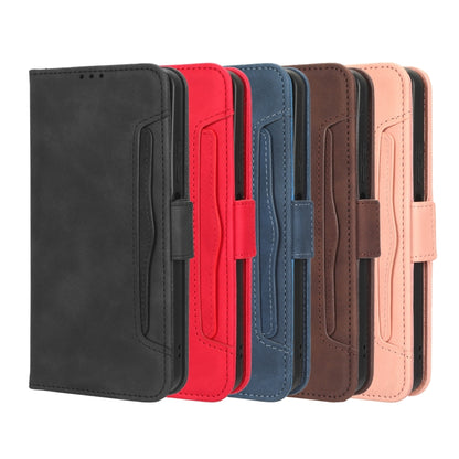 For ZTE Blade A52 Lite Skin Feel Calf Texture Card Slots Leather Phone Case(Black) - ZTE Cases by buy2fix | Online Shopping UK | buy2fix