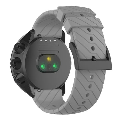 For Suunto 9 Lightning Silicone Watch Band(Grey) - Smart Wear by buy2fix | Online Shopping UK | buy2fix