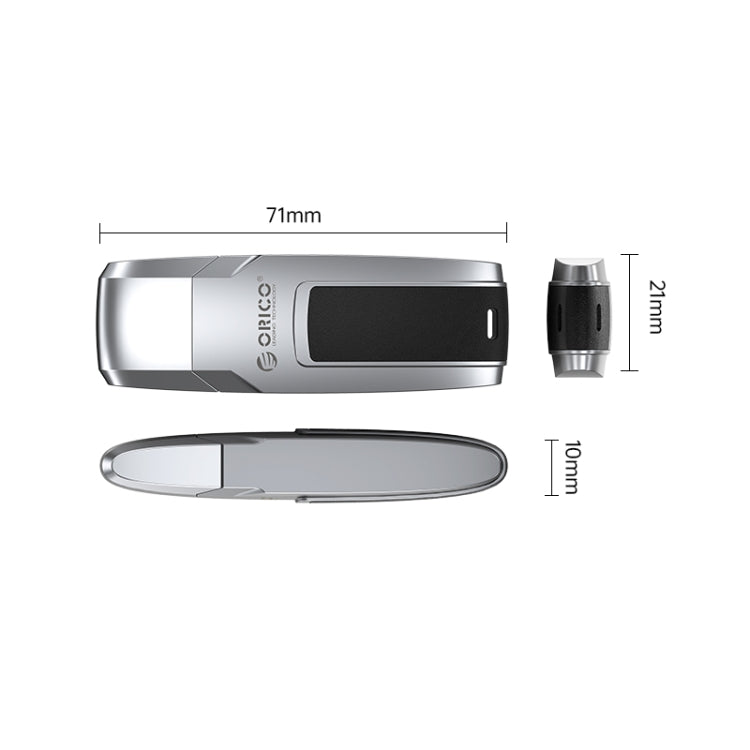 ORICO USB Flash Drive, Read: 260MB/s, Write: 70MB/s, Memory:32GB, Port:Type-C(Silver) - USB Flash Drives by ORICO | Online Shopping UK | buy2fix