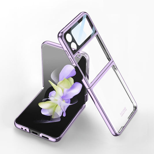 For Samsung Galaxy Z Flip4 GKK Integrated Electroplating All-inclusive Phone Case(Purple) - Galaxy Z Flip4 5G Cases by GKK | Online Shopping UK | buy2fix
