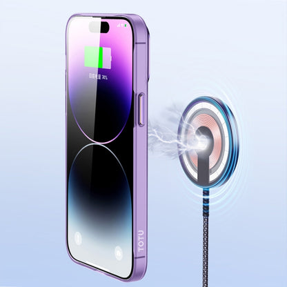 For iPhone 14 TOTUDESIGN AA-194 Crystal Color Series Magsafe Magnetic Phone Case(Transparent) - iPhone 14 Cases by TOTUDESIGN | Online Shopping UK | buy2fix