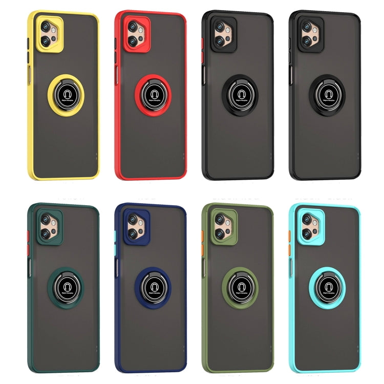 For Motorola Moto G32 Q Shadow 1 Series TPU + PC Phone Case with Ring(Red) - Motorola Cases by buy2fix | Online Shopping UK | buy2fix