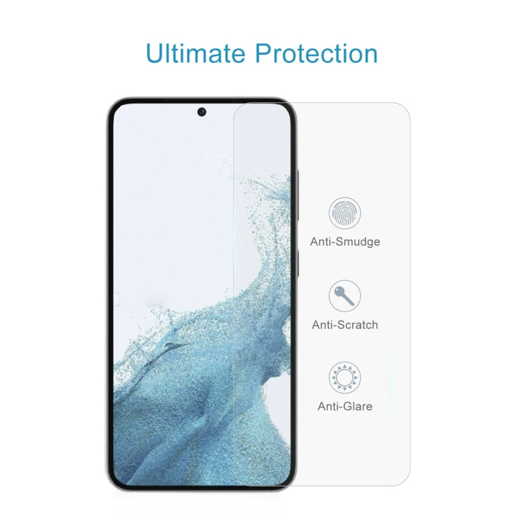 For Samsung Galaxy S23 5G 50pcs 0.26mm 9H 2.5D Tempered Glass Film, Support Fingerprint Unlock - Galaxy S23 5G Tempered Glass by buy2fix | Online Shopping UK | buy2fix