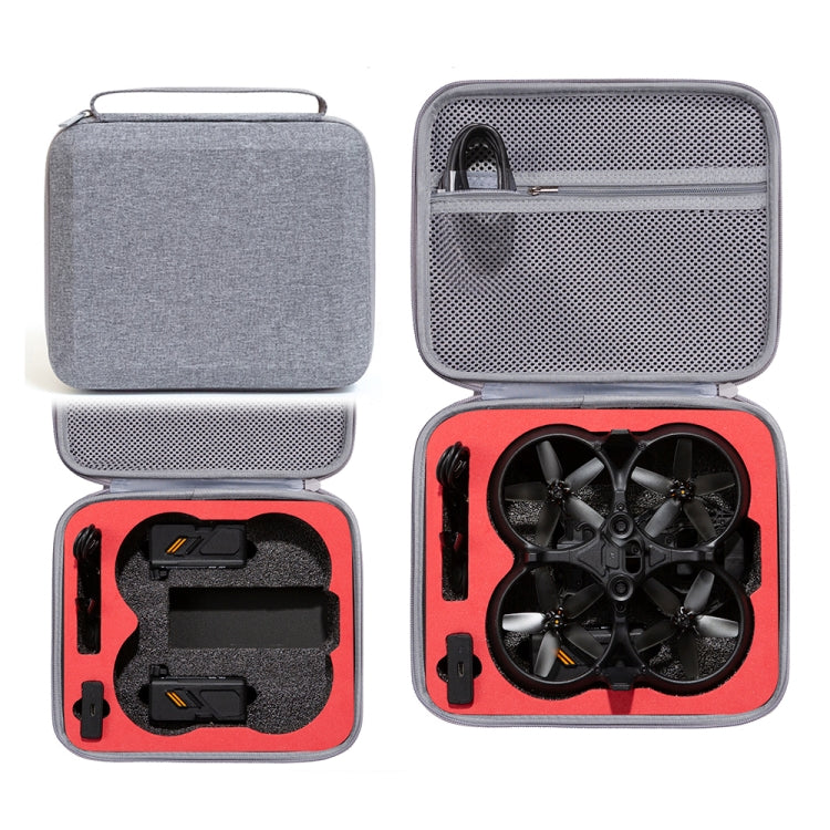 For DJI Avata Drone Body Square Shockproof Hard Case Carrying Storage Bag, Size: 27 x 23 x 10cm(Grey + Red Liner) - DJI & GoPro Accessories by buy2fix | Online Shopping UK | buy2fix