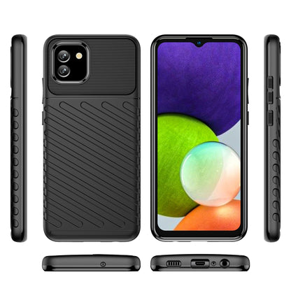 For Samsung Galaxy A04e Thunderbolt Shockproof TPU Phone Case(Black) - Galaxy Phone Cases by buy2fix | Online Shopping UK | buy2fix