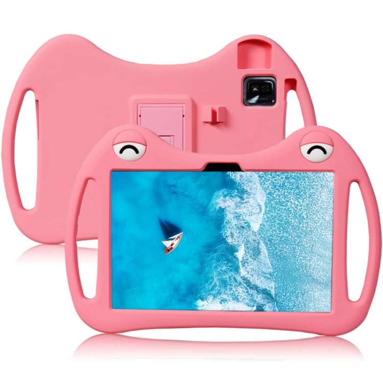 For TCL Tab 10 5G Cartoon Silicone Shockproof Protective Tablet Case with Stand & Pen Slot(Pink) - Others by buy2fix | Online Shopping UK | buy2fix