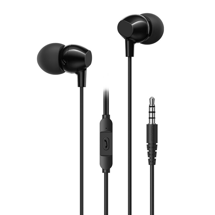 USAMS US-SJ594 EP-47 3.5mm In-Ear Wired Earphone, Length: 1.2m(Black) - In Ear Wired Earphone by USAMS | Online Shopping UK | buy2fix