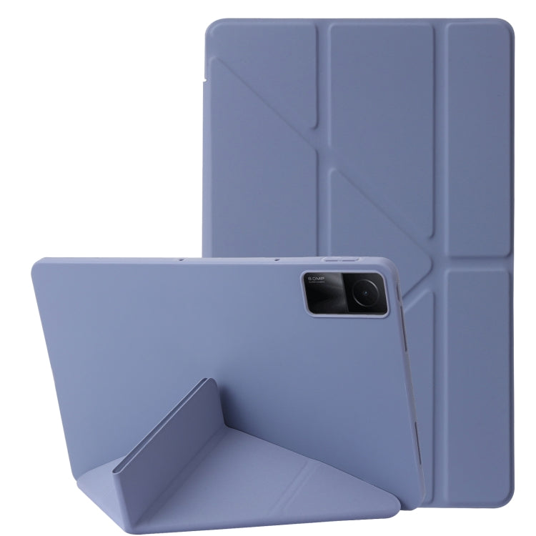 For Xiaomi Redmi Pad 10.6 Deformation Silicone Leather Tablet Case(Lavender) -  by buy2fix | Online Shopping UK | buy2fix