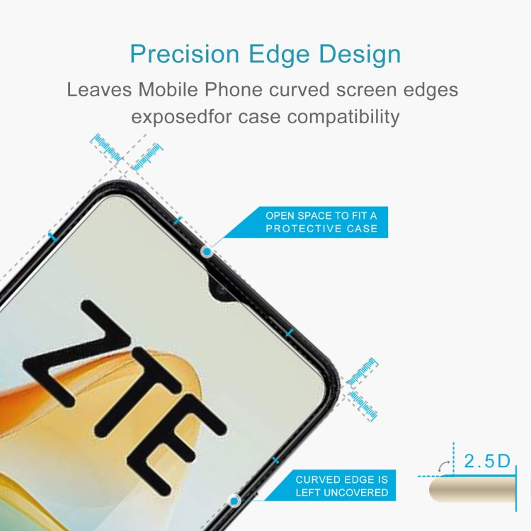 For ZTE Blade V40 Design 50pcs 0.26mm 9H 2.5D Tempered Glass Film - ZTE Tempered Glass by buy2fix | Online Shopping UK | buy2fix