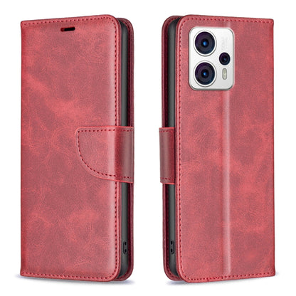 For Motorola Moto G13 4G/G23 4G/G53 5G Lambskin Texture Leather Phone Case(Red) - Motorola Cases by buy2fix | Online Shopping UK | buy2fix