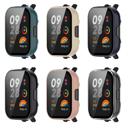 For Xiaomi Mi Watch Lite 3 / Redmi Watch 3 PC + Tempered Film Integrated Watch Protective Case(Black) - Watch Cases by buy2fix | Online Shopping UK | buy2fix