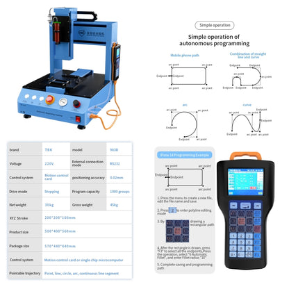 TBK 983B Multifunction Automatic Dispensing Machine for UV Glue(AU Plug) - Others by TBK | Online Shopping UK | buy2fix