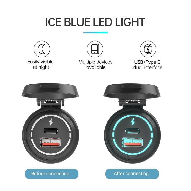 ZH-1786A2 QC3.0 USB-A + Type-C Dual Interface Car Charger, Cable Length: 60cm - In Car by buy2fix | Online Shopping UK | buy2fix