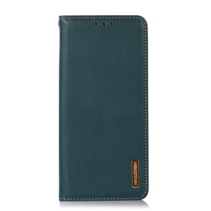 For OnePlus Ace 2 5G KHAZNEH Nappa Top Layer Cowhide Leather Phone Case(Green) - OnePlus Cases by buy2fix | Online Shopping UK | buy2fix