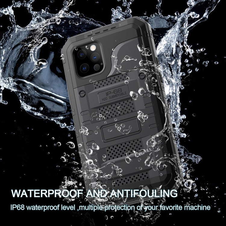 For iPhone 14 Pro RedPepper Wolf 360 Full Body Rugged Life Waterproof Phone Case(Black) - iPhone 14 Pro Cases by RedPepper | Online Shopping UK | buy2fix