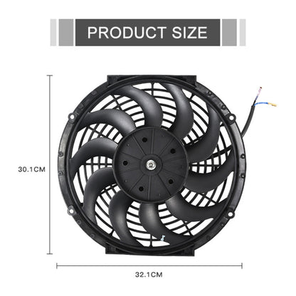 12 inch 12V 80W Car Powerful Transmission Oil Cooling Fan with Mounting Accessorie - In Car by buy2fix | Online Shopping UK | buy2fix