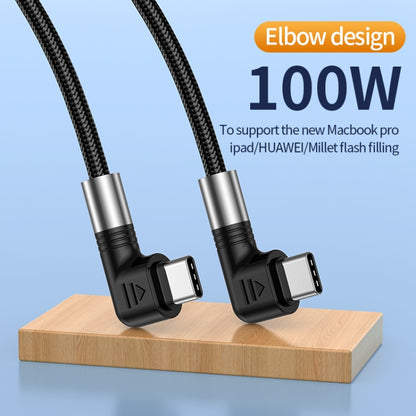 A9 100W USB-C/Type-C to USB-C/Type-C Double Elbow Data Cable, Length:2m -  by buy2fix | Online Shopping UK | buy2fix