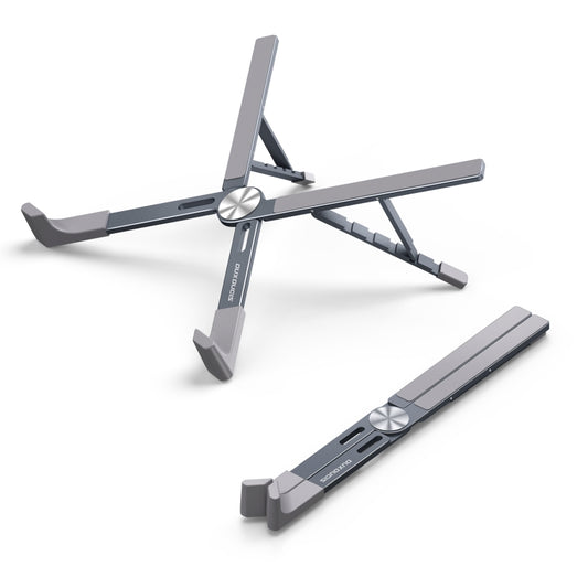 DUX DUCIS Foldable X-shaped Aluminum Laptop Stand(Lead Color) - MacBook Holder by DUX DUCIS | Online Shopping UK | buy2fix