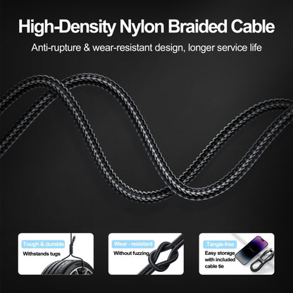 JOYROOM S-UC027A10 Extraordinary Series 3A USB-A to USB-C / Type-C Fast Charging Data Cable, Cable Length:1.2m(Black) - USB-C & Type-C Cable by JOYROOM | Online Shopping UK | buy2fix