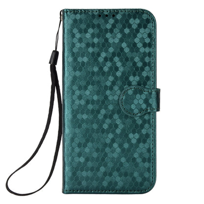 For TCL 40 SE Honeycomb Dot Texture Leather Phone Case(Green) - More Brand by buy2fix | Online Shopping UK | buy2fix