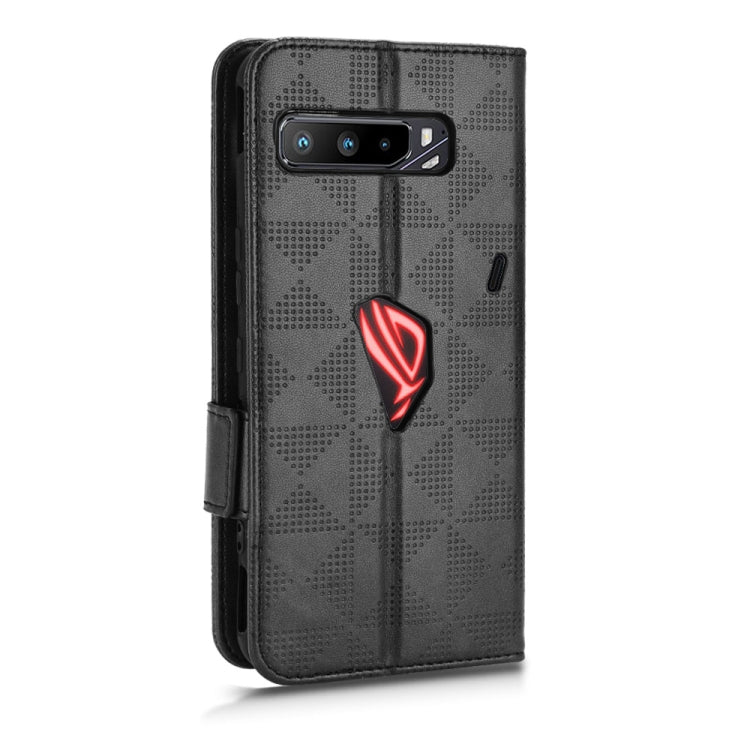 For Asus ROG Phone 3 Strix / 3 ZS661KL Symmetrical Triangle Leather Phone Case(Black) - ASUS Cases by buy2fix | Online Shopping UK | buy2fix