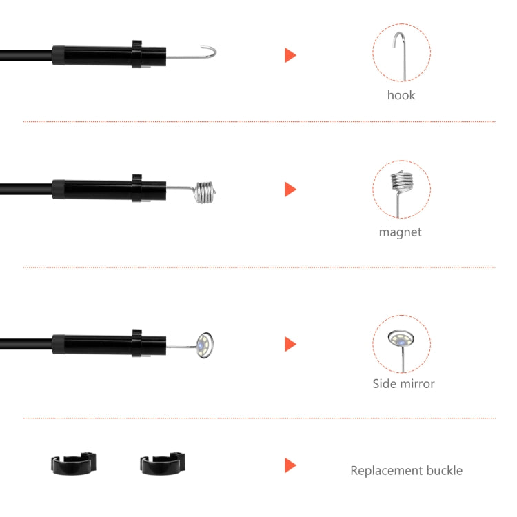 P130 11mm 4.3 inch Single Camera with Screen Endoscope, Length:5m - Consumer Electronics by buy2fix | Online Shopping UK | buy2fix