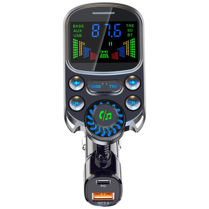 BC86 Colorful Screen Car Bluetooth 5.3 FM Transmitter MP3 Player - In Car by buy2fix | Online Shopping UK | buy2fix