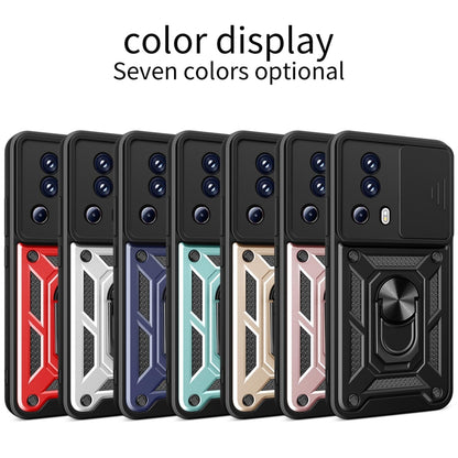 For Xiaomi Civi 2 5G / 13 Lite Sliding Camera Cover Design TPU+PC Phone Case(Green) - 13 Lite Cases by buy2fix | Online Shopping UK | buy2fix