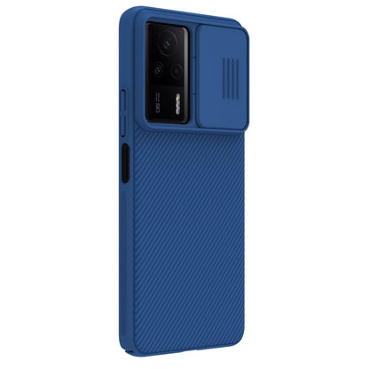 For Xiaomi Redmi K60E NILLKIN Black Mirror Series Camshield PC Phone Case(Blue) - Xiaomi Cases by NILLKIN | Online Shopping UK | buy2fix