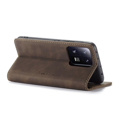 For Xiaomi 13 Pro CaseMe 013 Multifunctional Horizontal Flip Leather Phone Case(Coffee) - 13 Pro Cases by CaseMe | Online Shopping UK | buy2fix