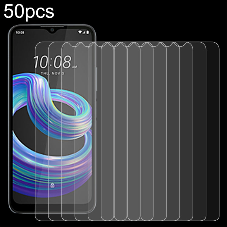For HTC Wildfire E3 lite 50 PCS 0.26mm 9H 2.5D Tempered Glass Film - For HTC by buy2fix | Online Shopping UK | buy2fix