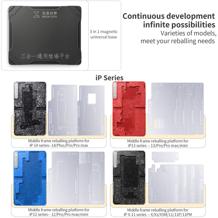 For Huawei P40 Pro Qianli Mega-idea Multi-functional Middle Frame Positioning BGA Reballing Platform - Repair & Spare Parts by QIANLI | Online Shopping UK | buy2fix