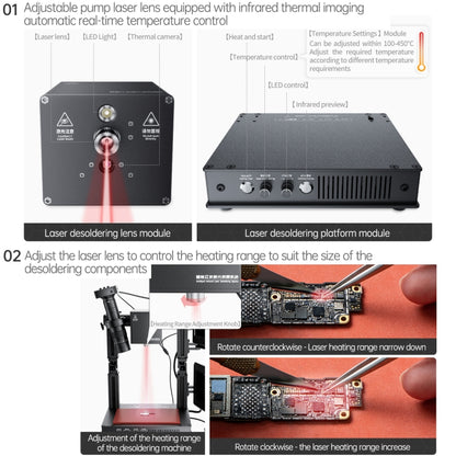 Mega-idea Intelligent Infrared Laser Desoldering Machine, Model:Without Microscope Set(US Plug) - Repair & Spare Parts by QIANLI | Online Shopping UK | buy2fix