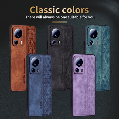 For Xiaomi 13 Lite / Civi 2 AZNS 3D Embossed Skin Feel Phone Case(Purple) - 13 Lite Cases by AZNS | Online Shopping UK | buy2fix