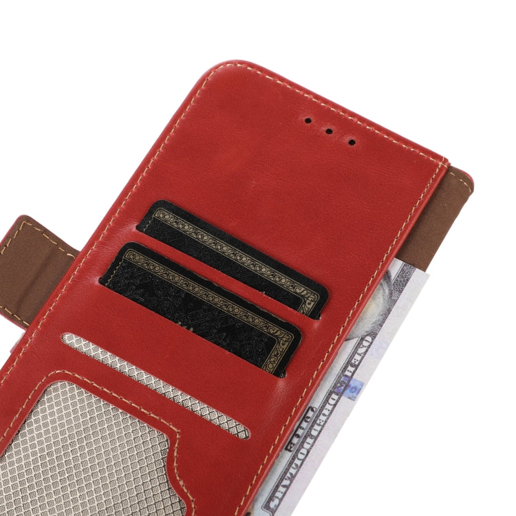 For Google Pixel 8 Pro Crazy Horse Top Layer Cowhide Leather Phone Case(Red) - Google Cases by buy2fix | Online Shopping UK | buy2fix