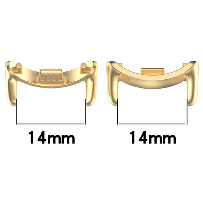 For Xiaomi Mi Band 8 1 Pair Stainless steel Metal Watch Band Connector(Rose Gold) -  by buy2fix | Online Shopping UK | buy2fix