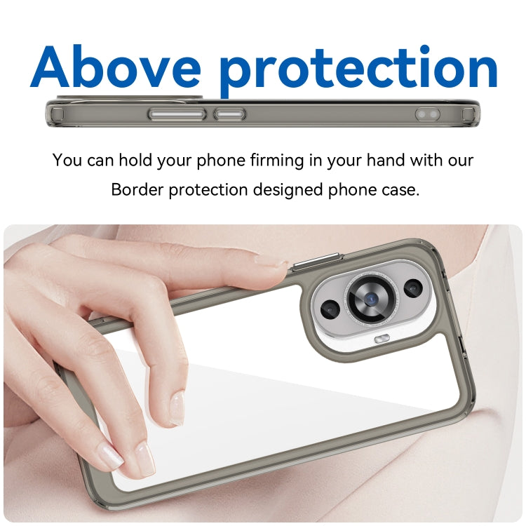 For Huawei Nova 11 Colorful Series Acrylic + TPU Phone Case(Transparent Grey) - Huawei Cases by buy2fix | Online Shopping UK | buy2fix
