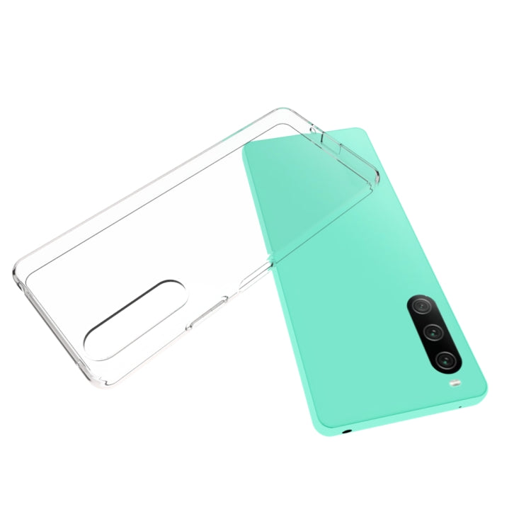 For Sony Xperia 10 V Waterproof Texture TPU Phone Case(Transparent) - Sony Cases by buy2fix | Online Shopping UK | buy2fix