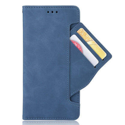 For Honor 70 Lite / X6 4G Skin Feel Calf Texture Card Slots Leather Phone Case(Blue) - Honor Cases by buy2fix | Online Shopping UK | buy2fix