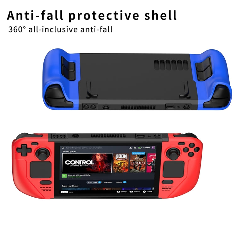 GKK For Steam Deck Color Contrast Anti-fall Game Console Case(Black) - Accessories by GKK | Online Shopping UK | buy2fix
