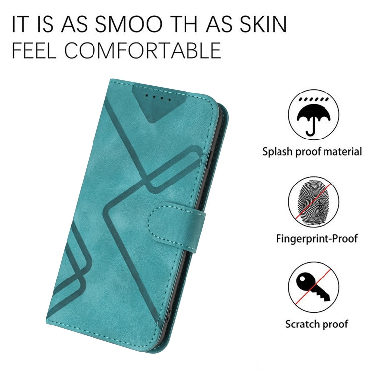 For Honor 10 Lite Line Pattern Skin Feel Leather Phone Case(Light Blue) - Honor Cases by buy2fix | Online Shopping UK | buy2fix